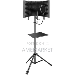 Microphone Isolation Shield, 5-Panel, Studio Recording