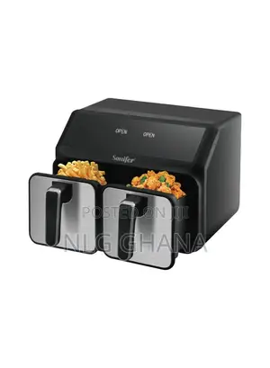 2200W 4L+4L Dual-Pot Digital Air Fryer With Touch Control
