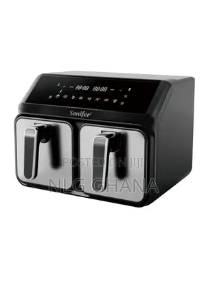 2200W 4L+4L Dual-Pot Digital Air Fryer With Touch Control