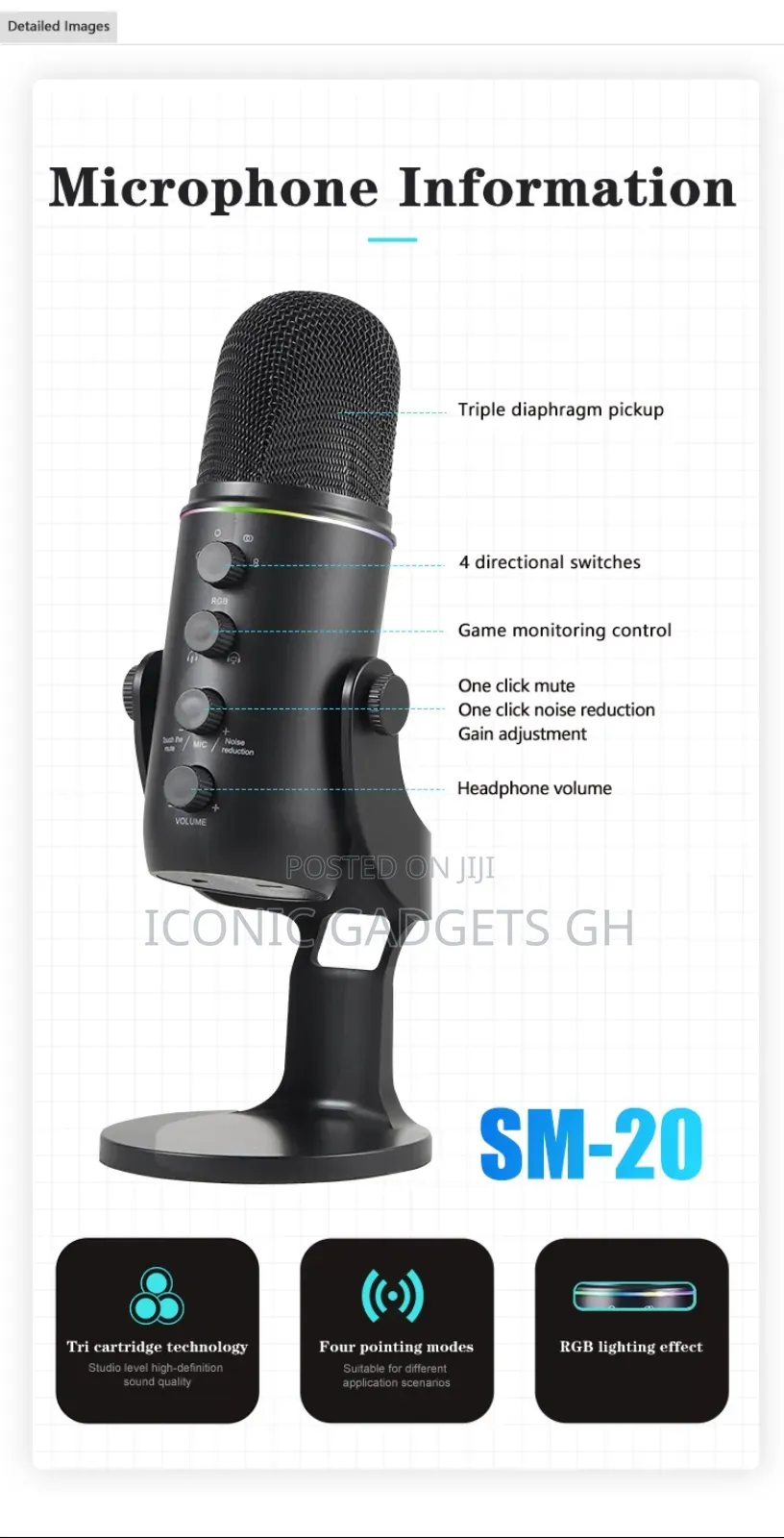 Brand New in Box Table Top Microphone Console.