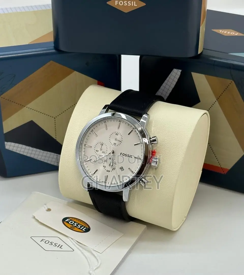 Casual Men Leather Business Chronograph Watch