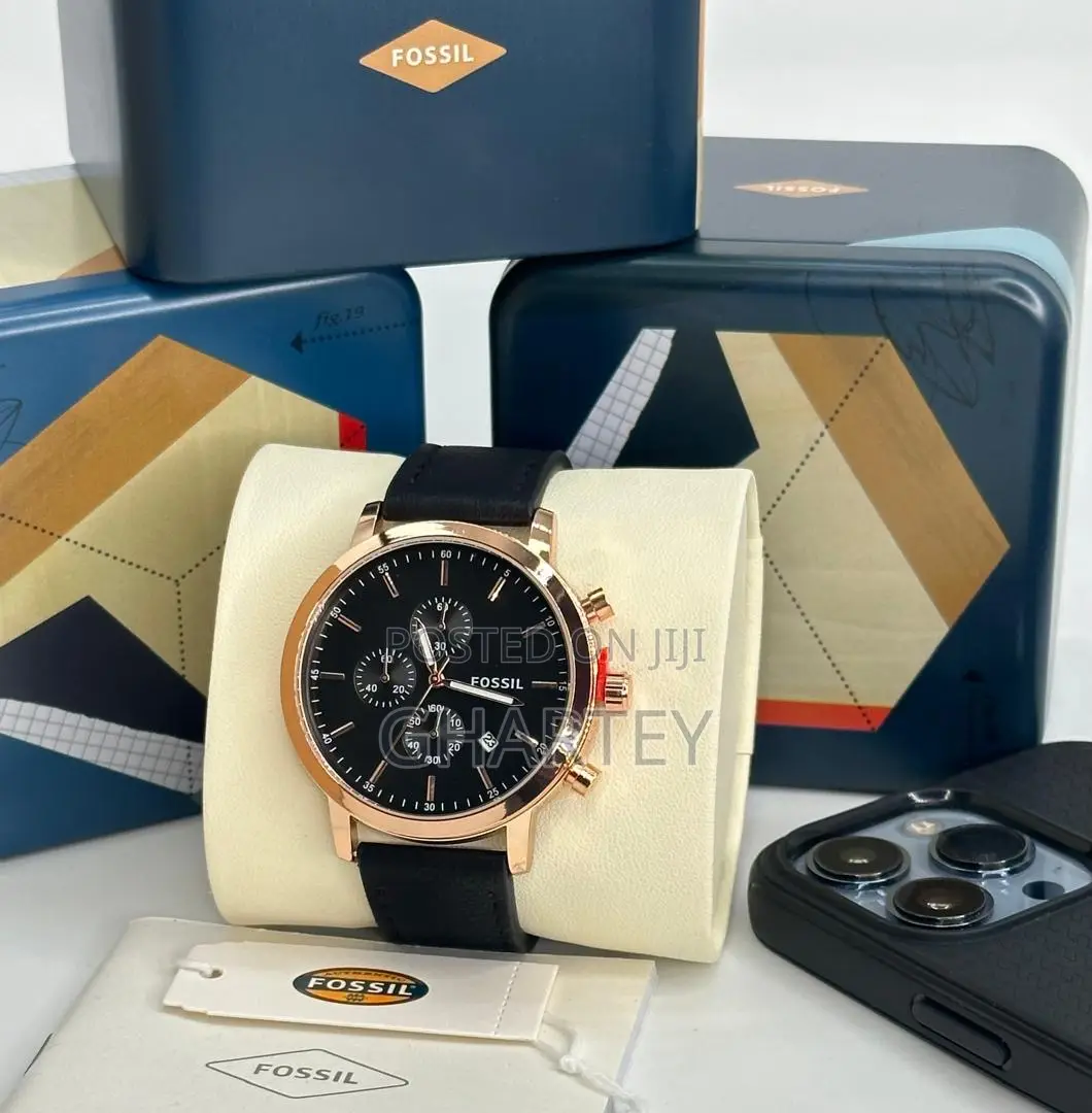 Casual Men Leather Business Chronograph Watch