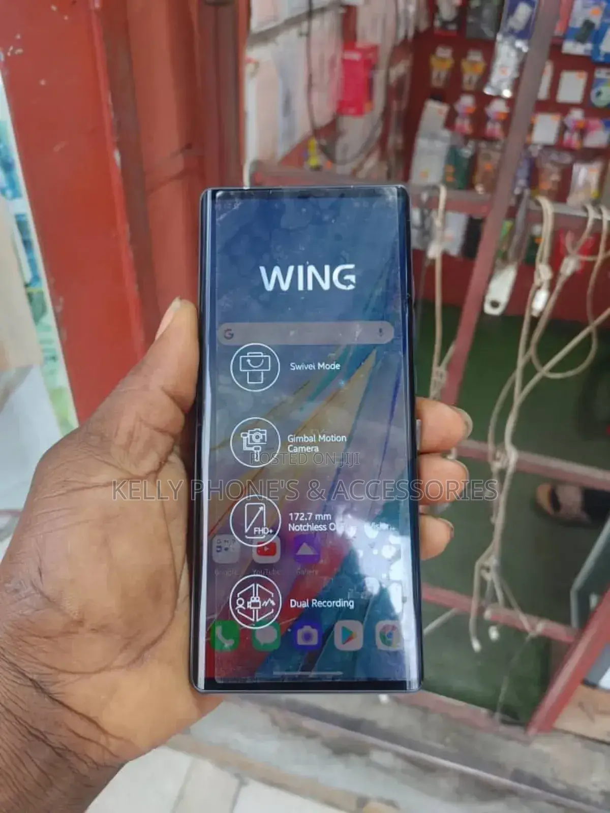 New LG Wing 5G 256 GB Black