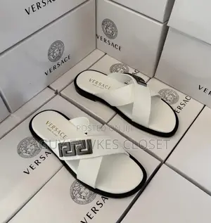 Versace Leather Slippers