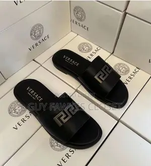 Versace Leather Slippers