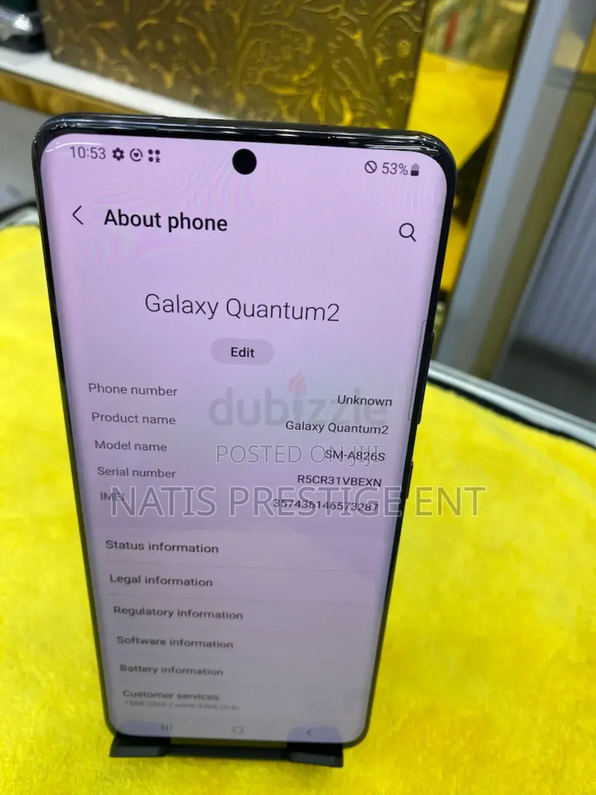 New Samsung Galaxy A82 5G (Galaxy Quantum 2) 128 GB Black