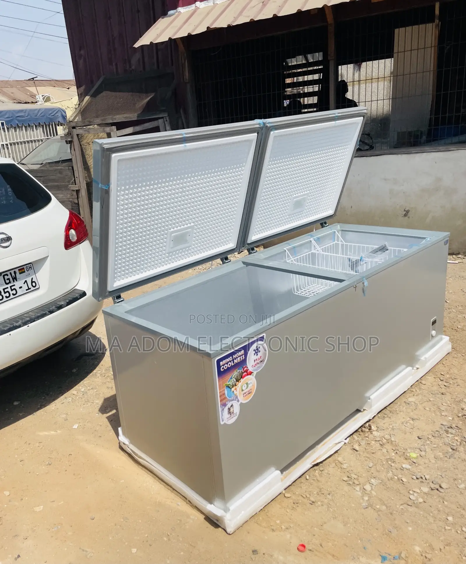 Choose Unique Nasco Nas 1200FL -DD Chest Freezer(Silver) 