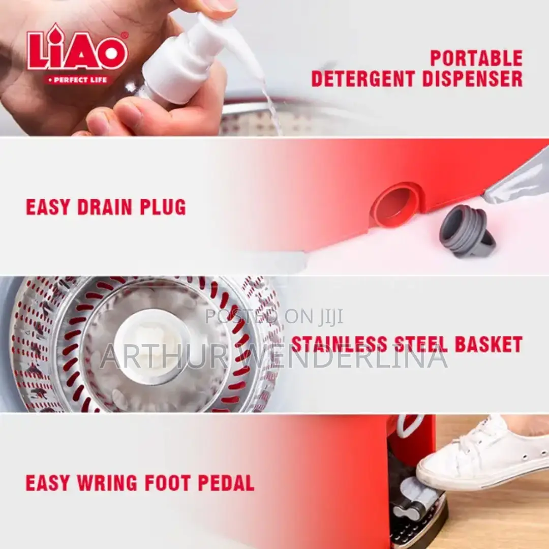 LIAO - Deluxe Tornado Mop With Wheels
