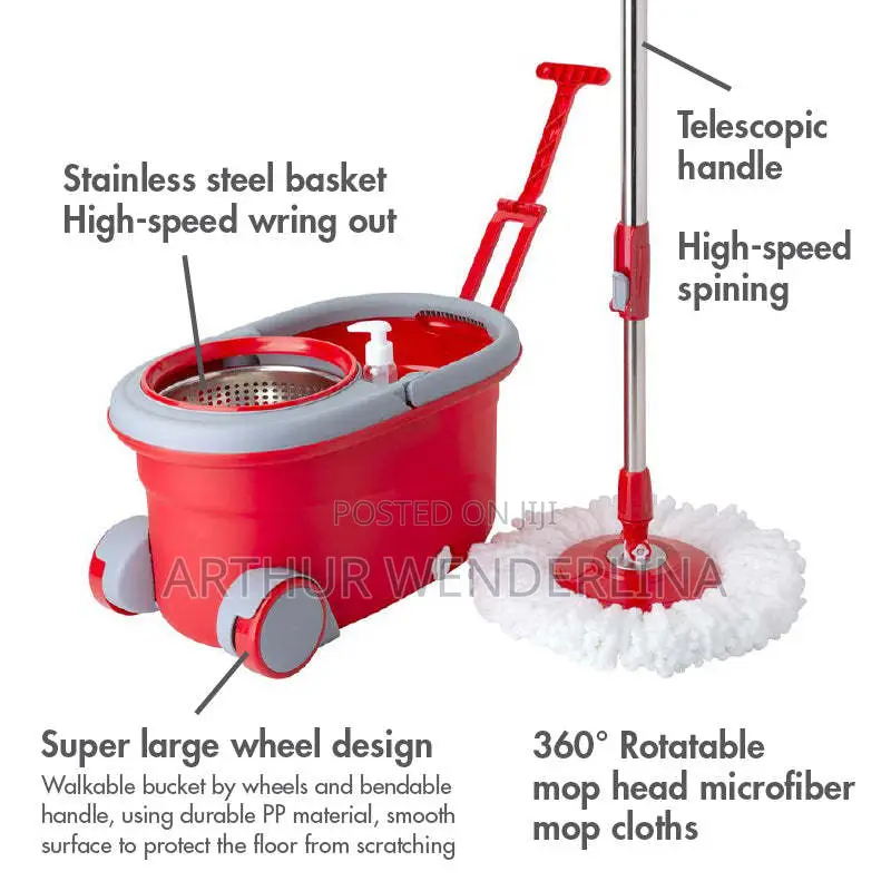 LIAO - Deluxe Tornado Mop With Wheels