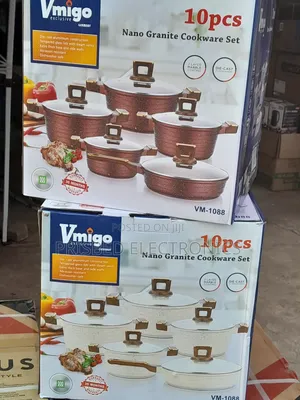 Vmigo Durable 10pcs Nano Granite Cookware Set