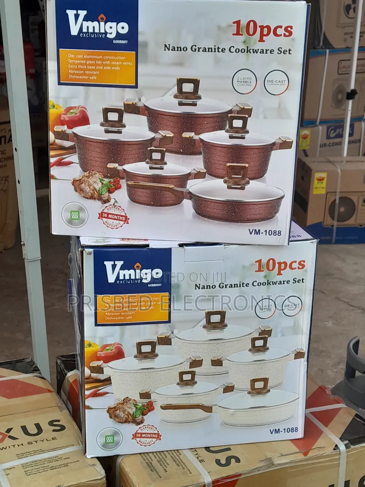 Vmigo Durable 10pcs Nano Granite Cookware Set