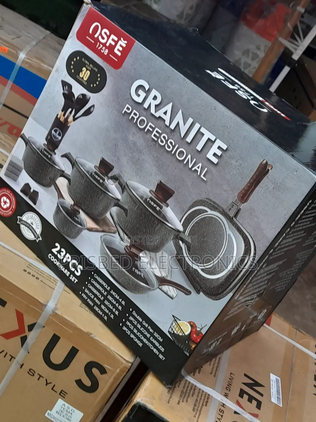 Nsef Super Durable Granite Profesional 23pcs Cookware Set