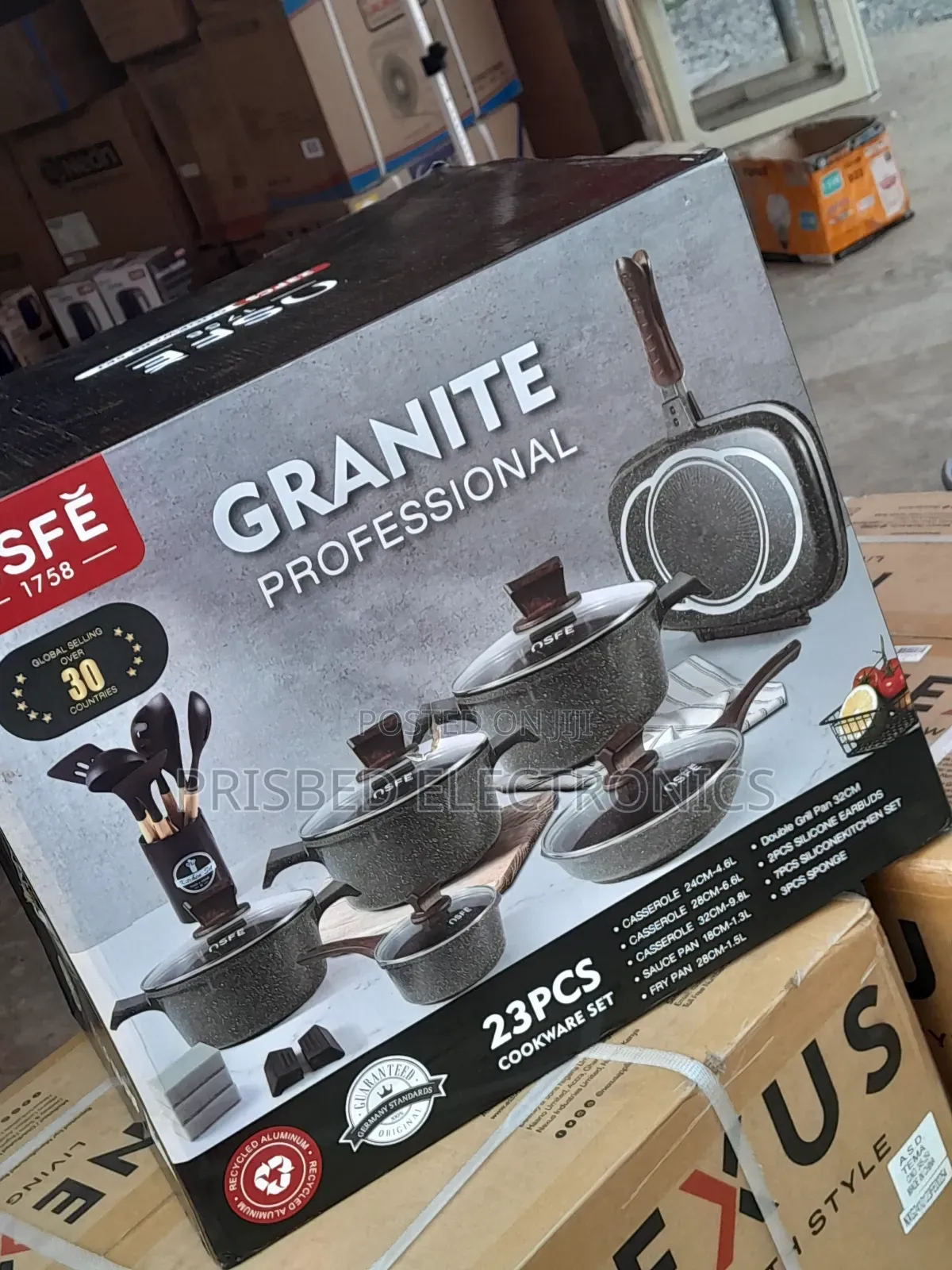 Nsef Super Durable Granite Profesional 23pcs Cookware Set