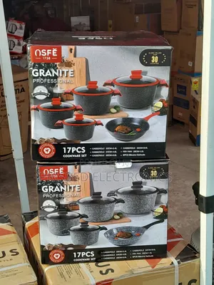 Nsef 17pcs Durable Granite Professional Cookware Set