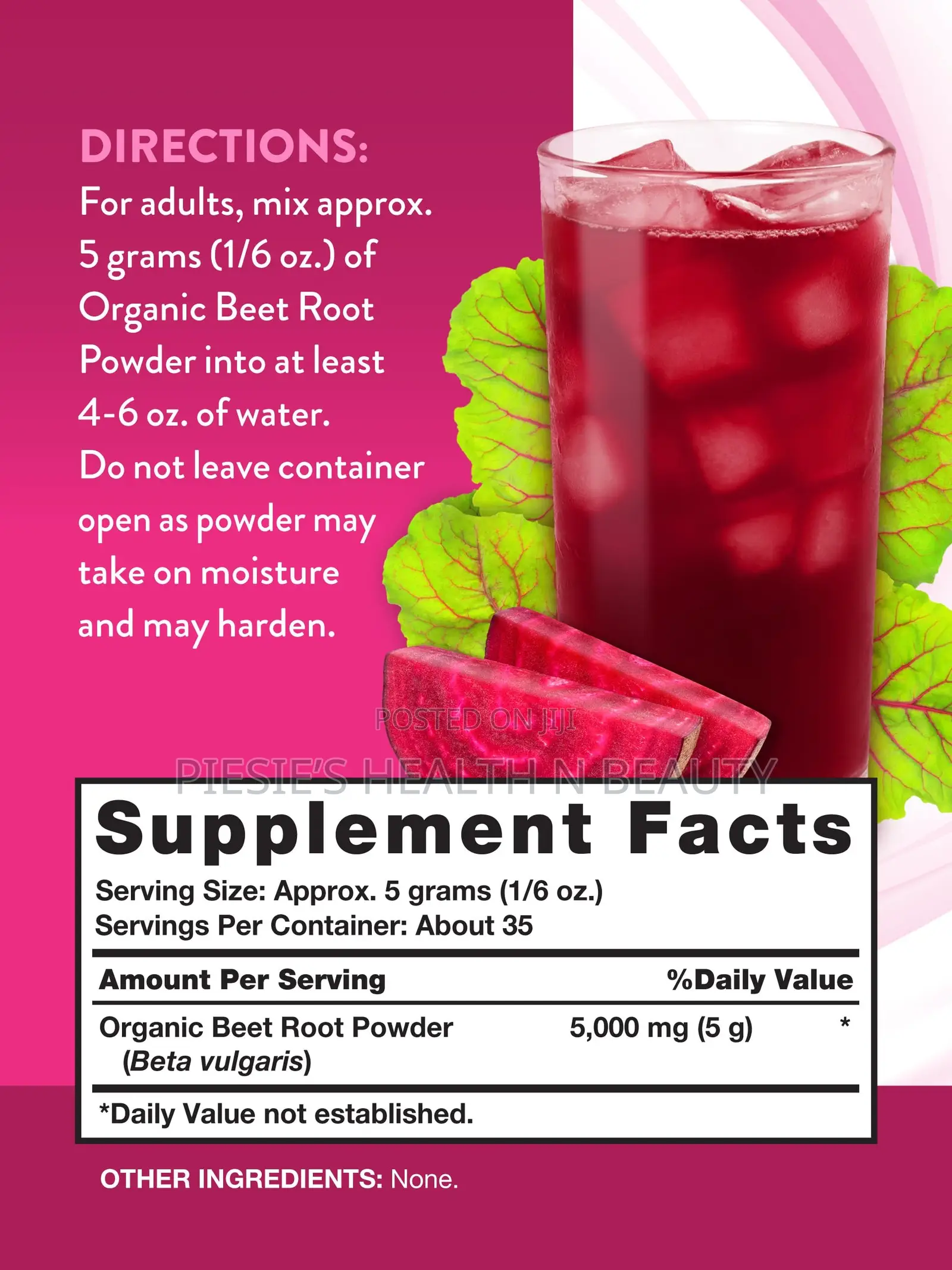 Nature’S Truth Organic Beet Rooot Powder