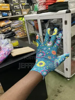 Safety Hand Gloves/Film Grip(12pcs In A Pack)