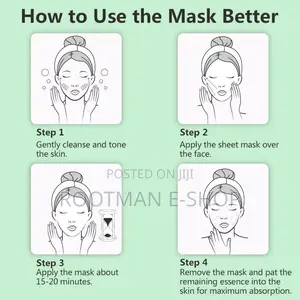 50pcs SADOER Best Wholesale Skin Care Plants Face Mask