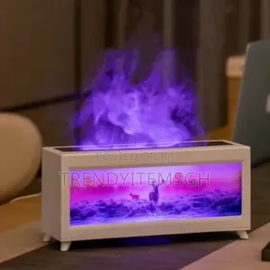 Flame Aroma Diffuser 220ml With Remote