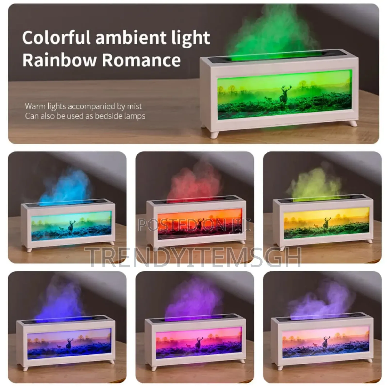 Flame Aroma Diffuser 220ml With Remote