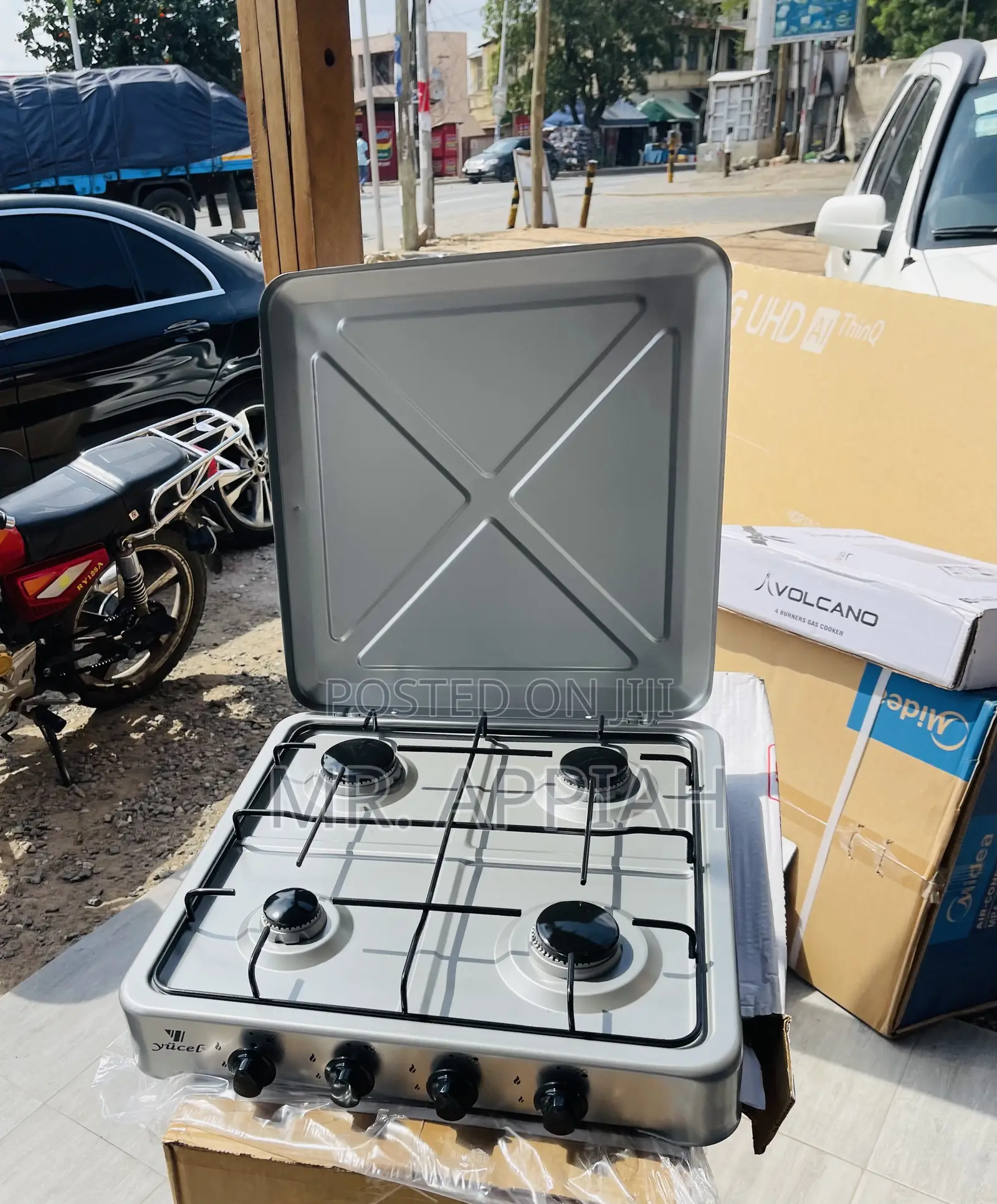Fantastic Yucel 4 Gas Table Top Cooker(Gray) 