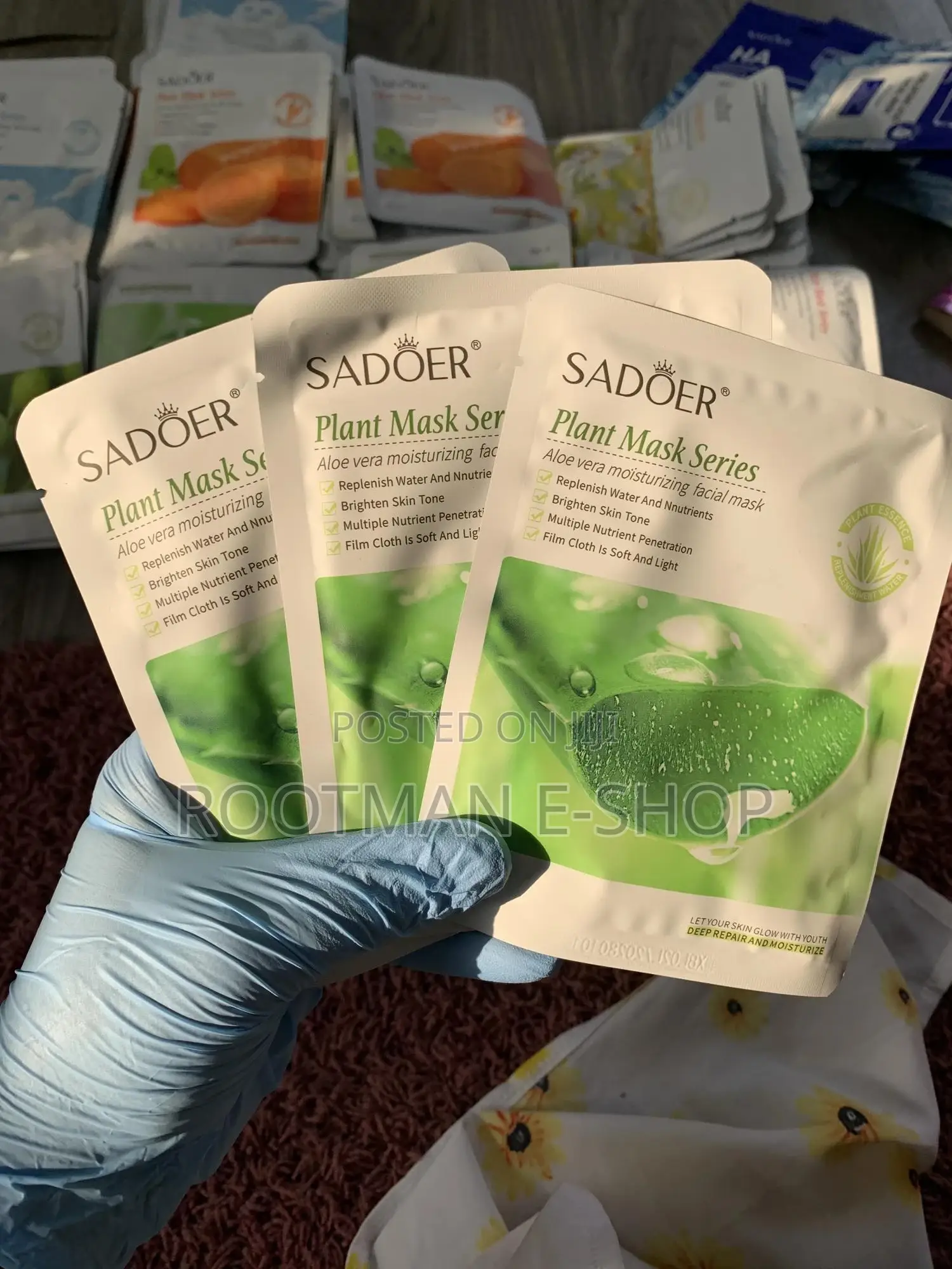 50pcs SADOER Best Wholesale Skin Care Plants Face Mask