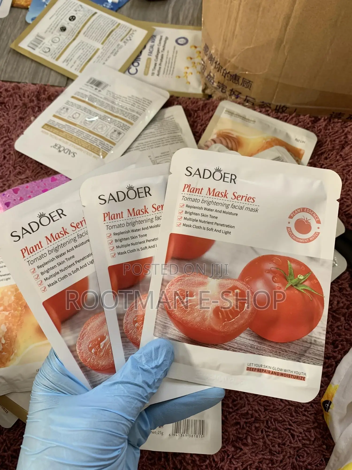 50pcs SADOER Best Wholesale Skin Care Plants Face Mask