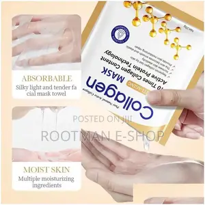 5pcs Bone Collagen Anti-Wrinkle Mask Moisturizing Firming