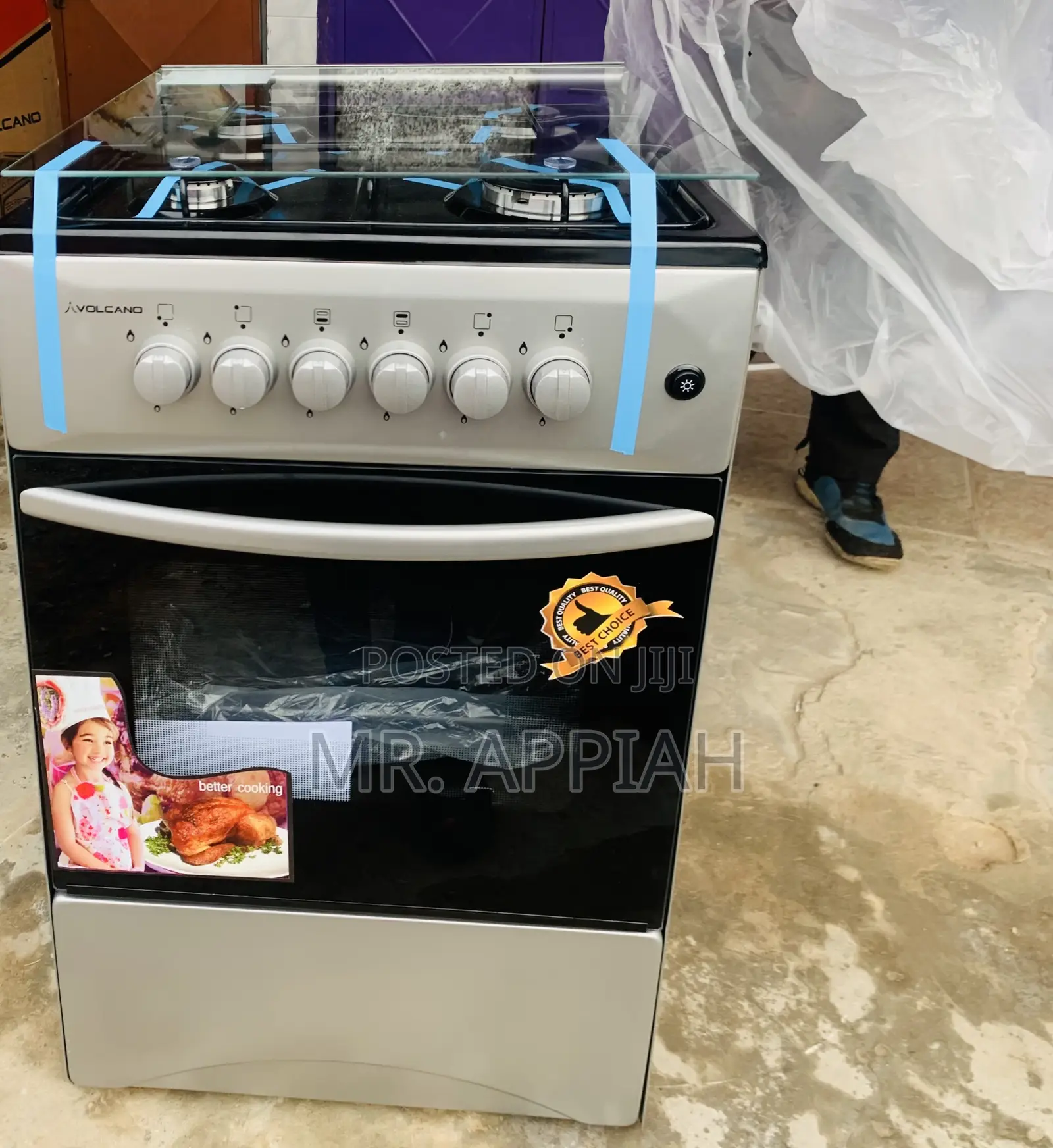 Choose Unique Original Volcano 50x50 Gas Oven(Gray).