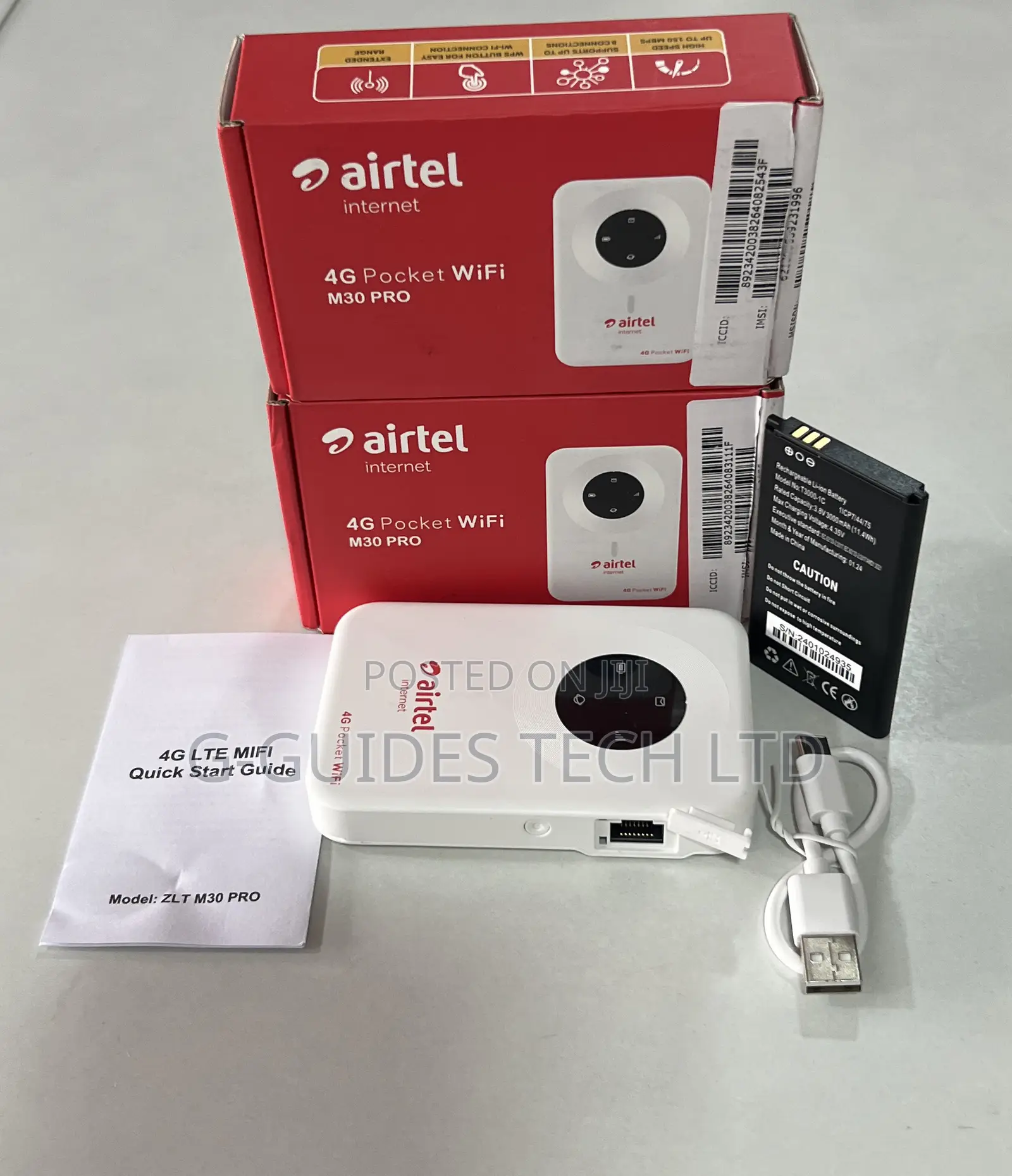 Airtel Universal 4G Pocket Wifi With LAN Port M30 PRO
