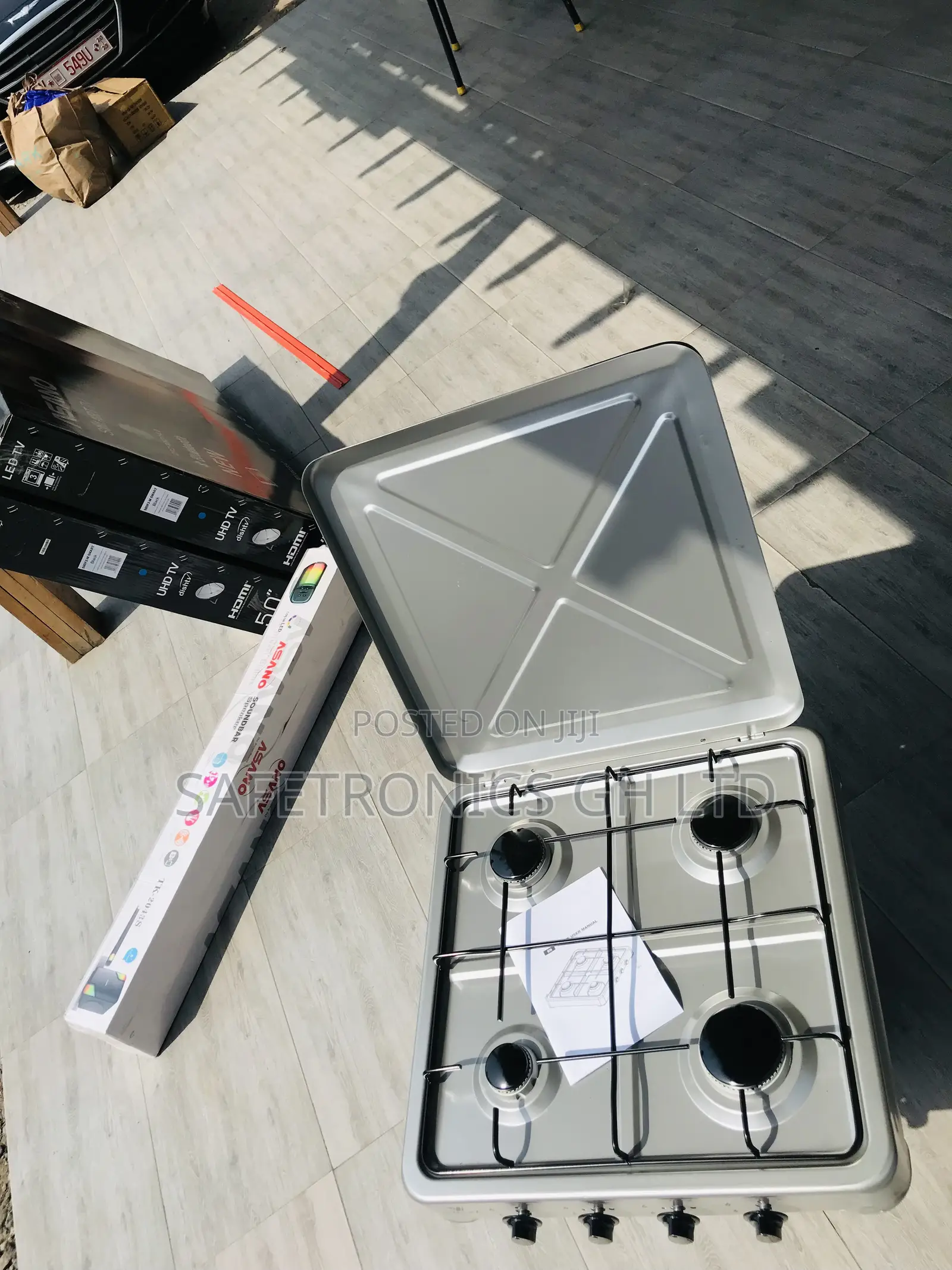 Trusted Gray Tabletop 4 Gas Burner Yucel