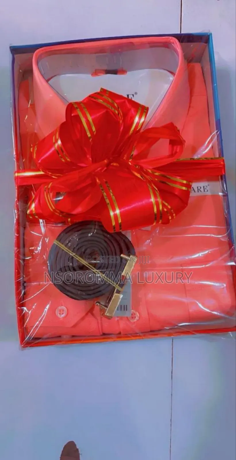 Official Plain Shirt With Original Belt for Men