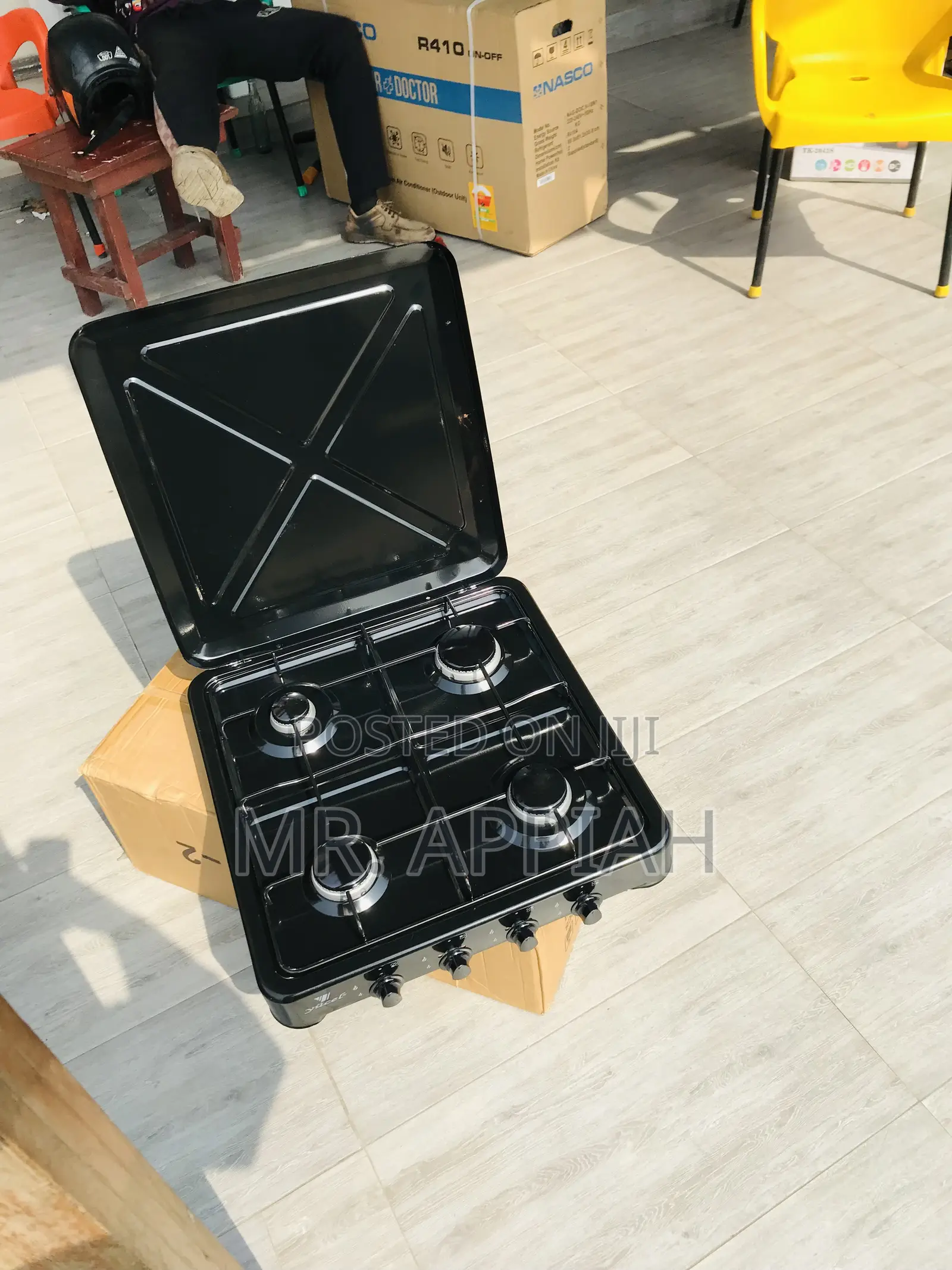Effortless Cooking Yucel 4 Gas Table Top Cooker(Black).