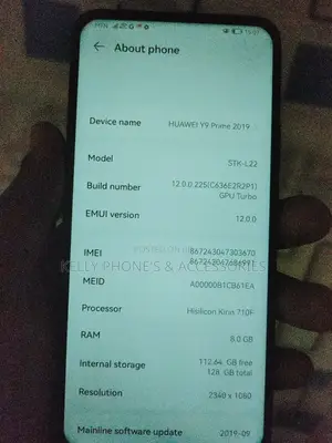 Huawei Y9 Prime 2019 128 GB Blue