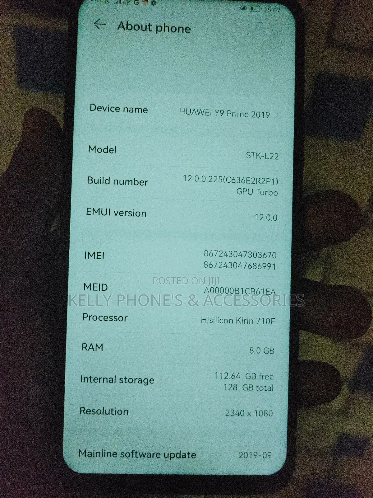 Huawei Y9 Prime 2019 128 GB Blue