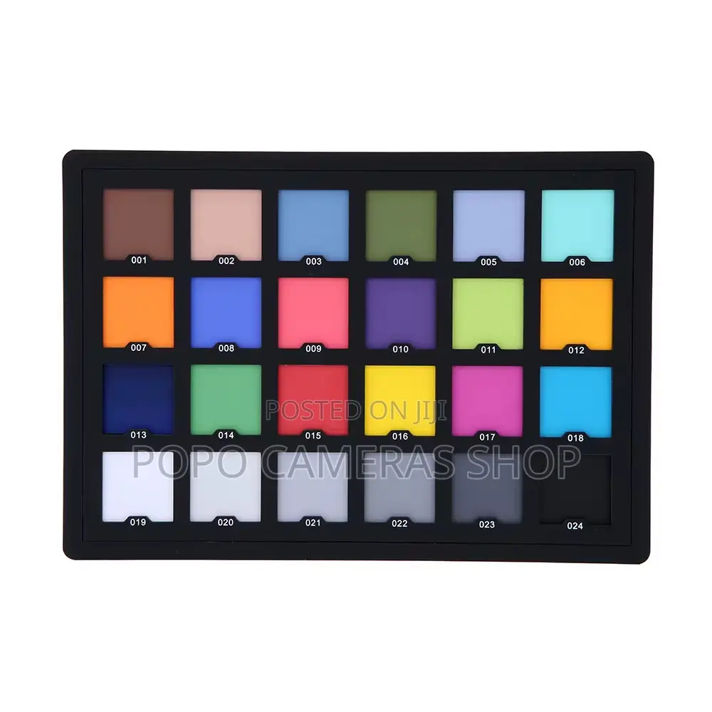 Professional 24 Color Checker Pallete Board