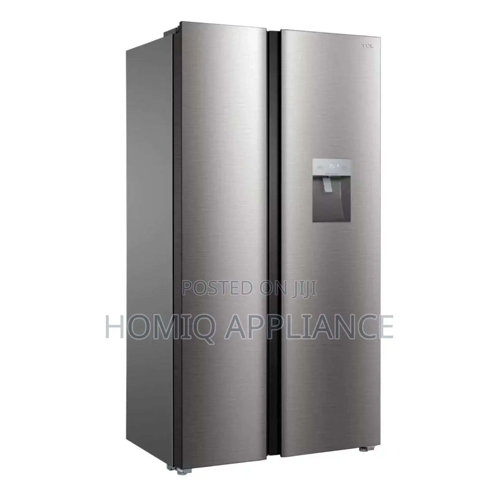TCL (607l)P520sbn Fridge Side by Side With Dispenser 607ltr