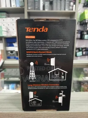 Tenda 5ghz 11ac 867mbps 12dpi Outdoor Cpe Access Point Os3