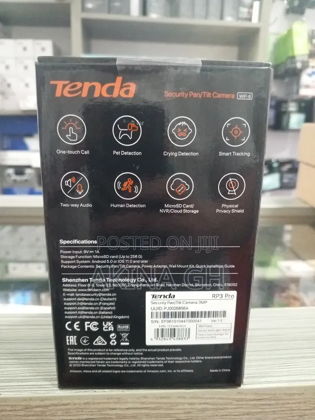 Tenda 3mp Pan Tile Security Wifi Camera 2