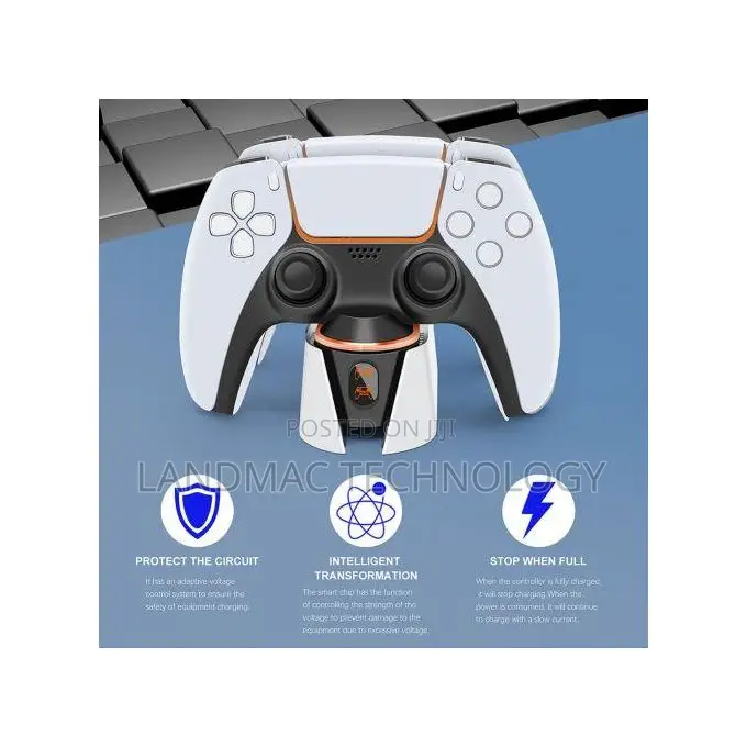 LED Light Handle Charging Station Type-C for Playstation 5
