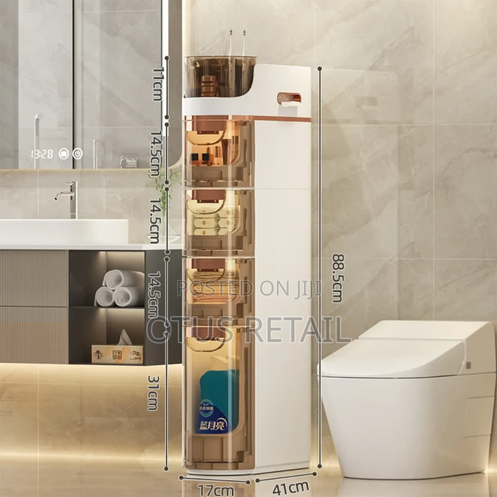 4 Tier Bathroom Storage Free Delivery