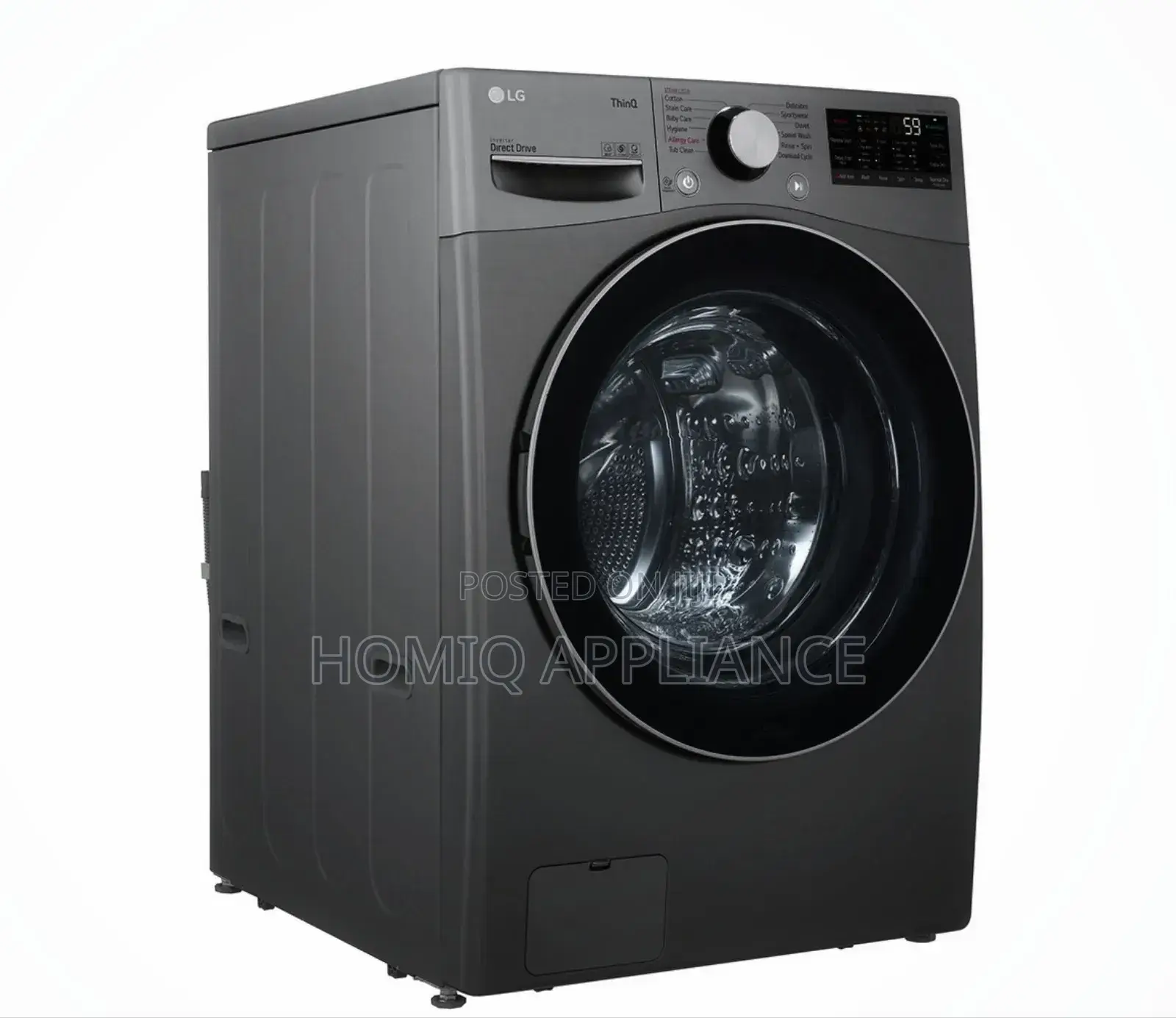 LG Washing Machine 15 KG / Dryer 8 KG FOL9DGP2S Silver
