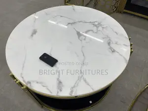 Stainless Steel Base Marble Living Room Coffee/Center Table