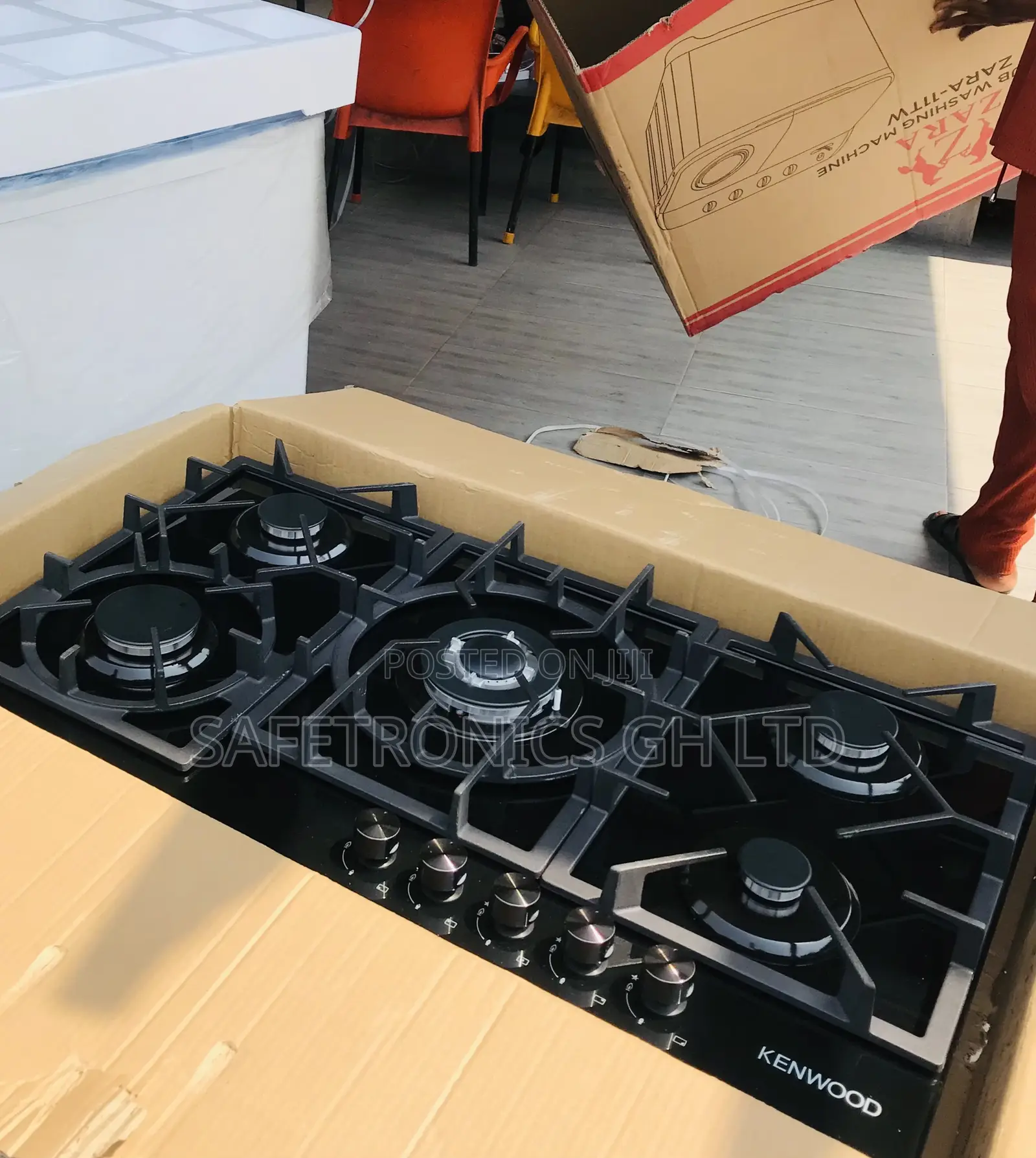 Order Original Kenwood 90cm 5 Gas Hobs Glass Black