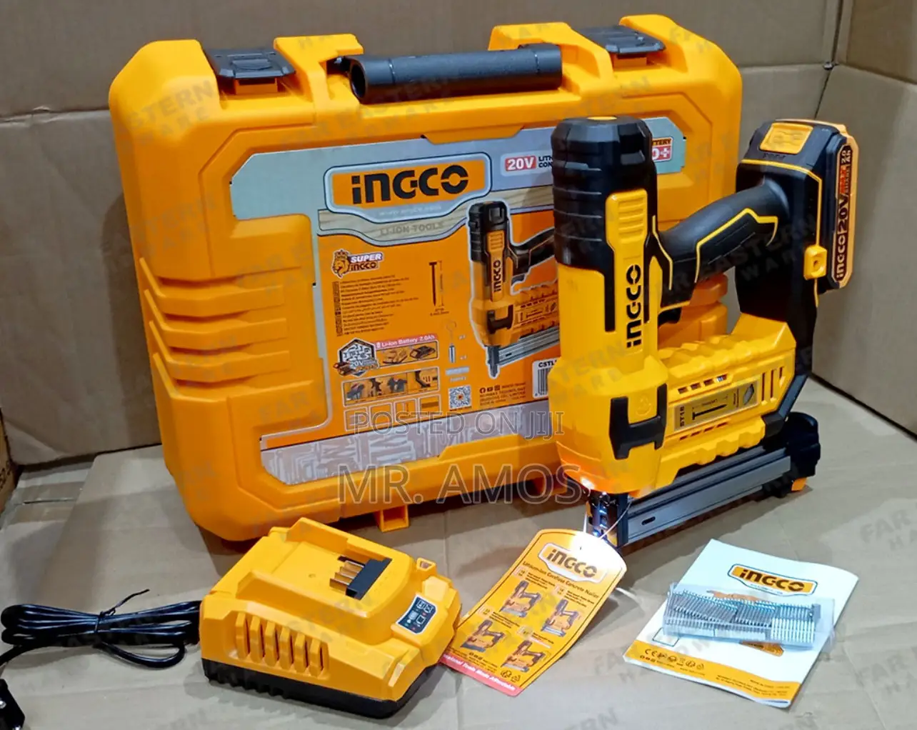 Lithium-Lon Cordless Brick Nailer 20v - Cstli3808