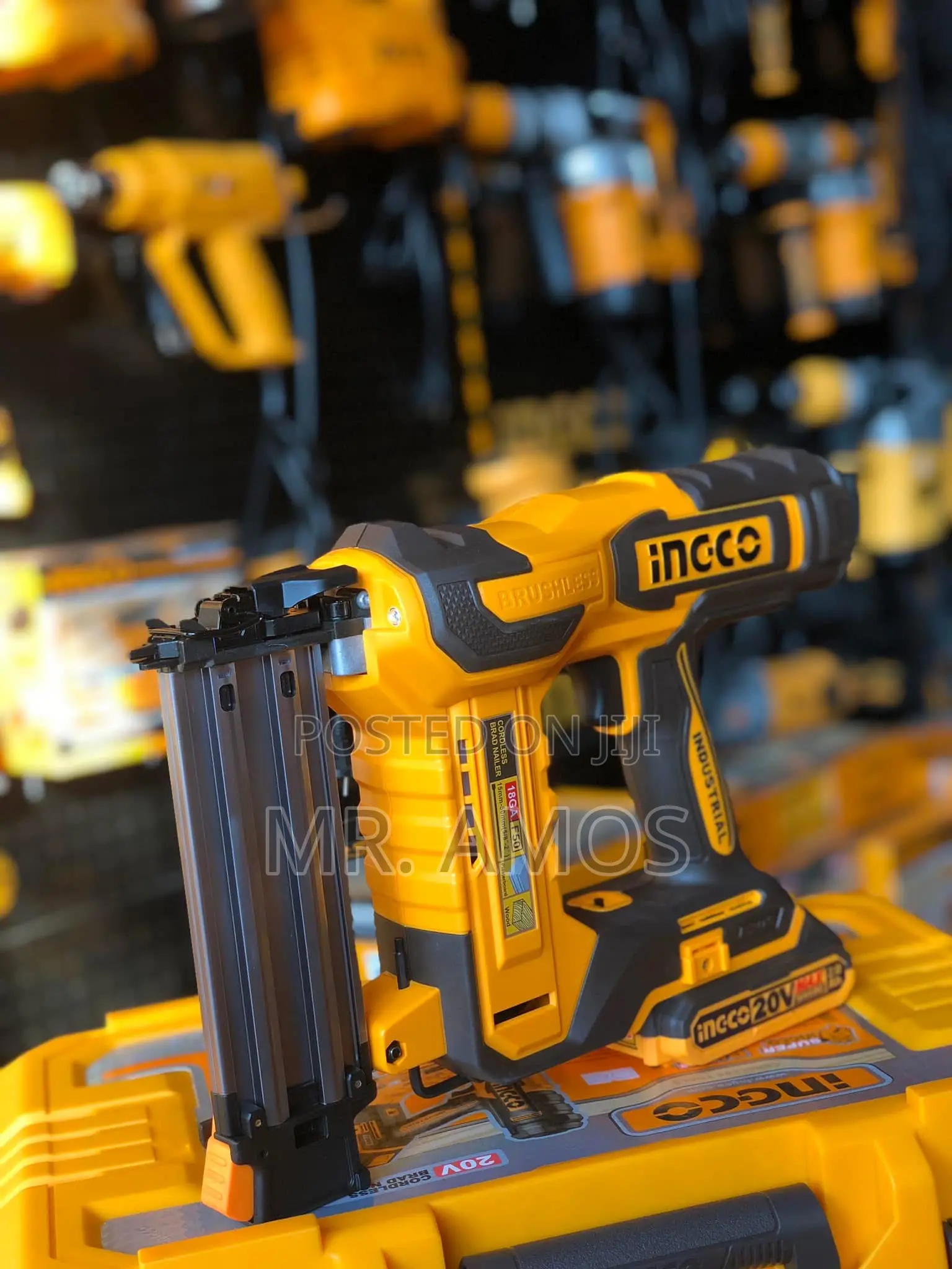 Ingco Lithium-Lon Cordless Brad Nailer 20v - Cbnli5008