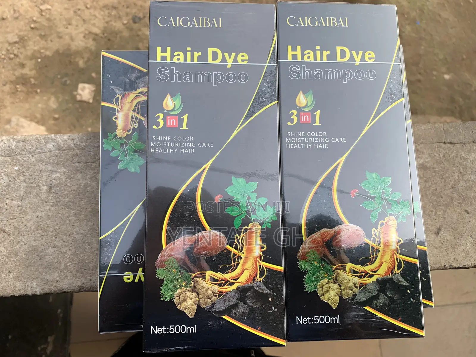 Caigaibai Black Hair Dye Shampoo