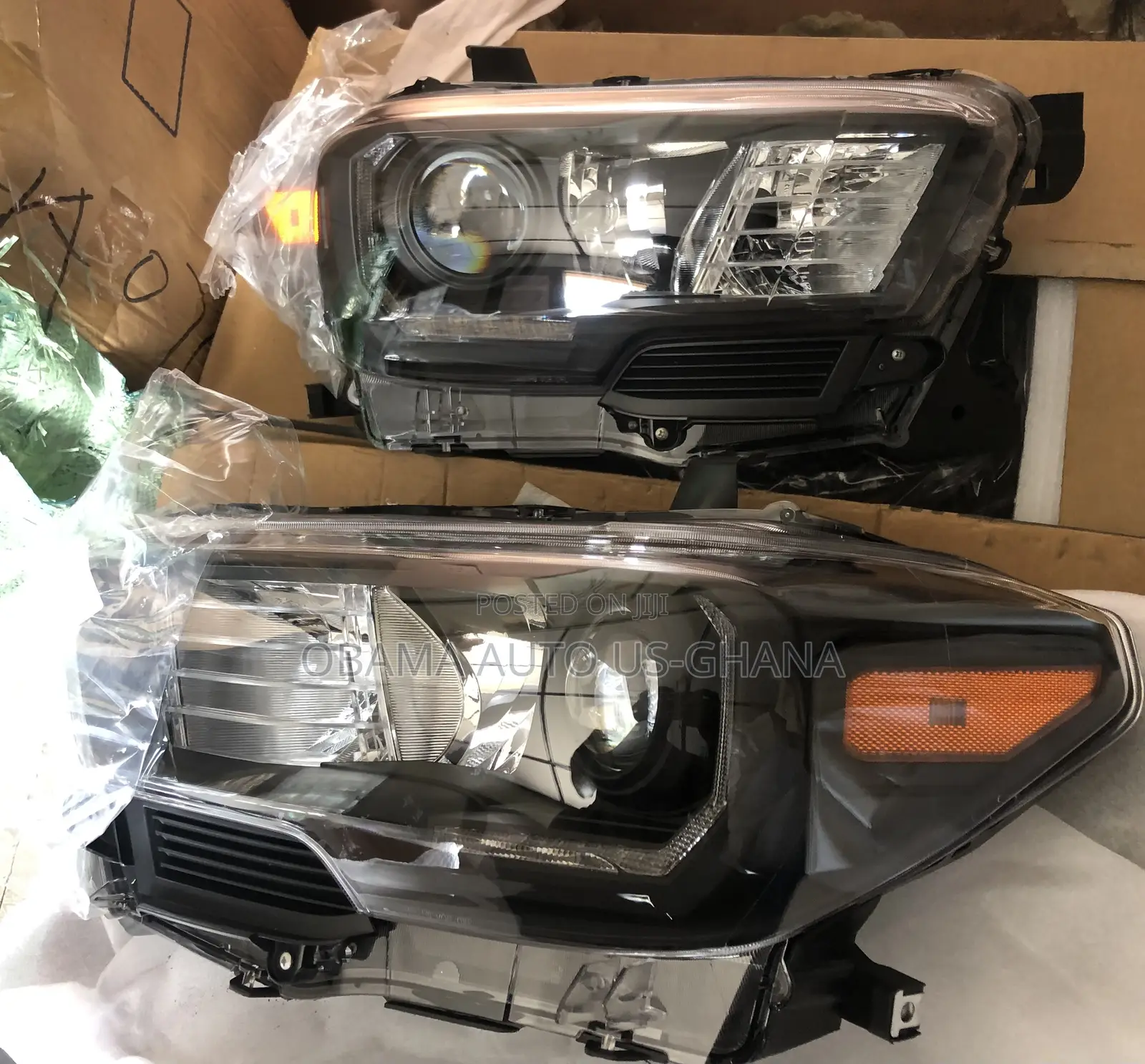 Tacoma 2016 2017 2018 2019 2020 2021 Headlight Black Led Head Light