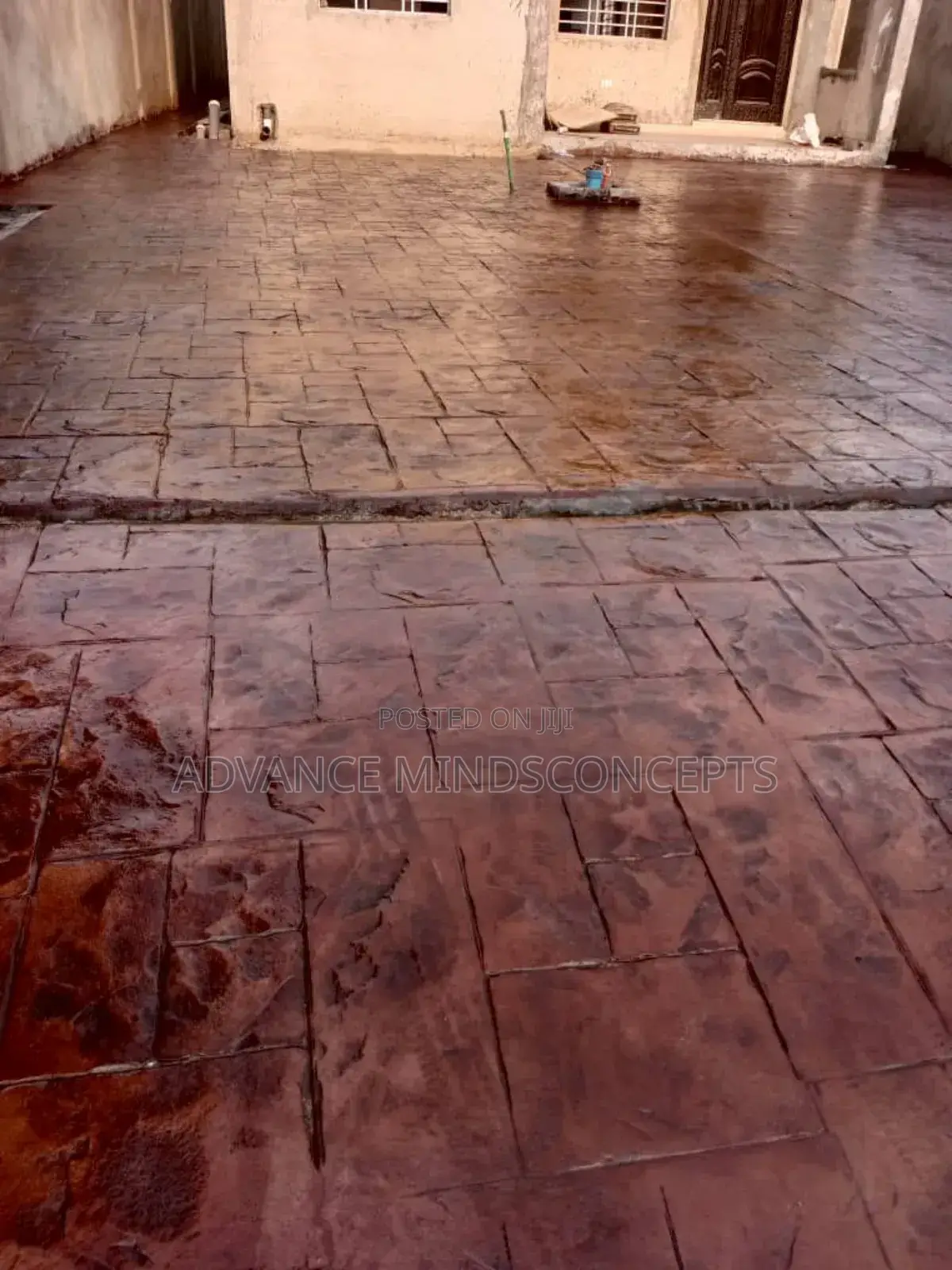 Stamp Decorative Floor Design ( Small Ashlar)