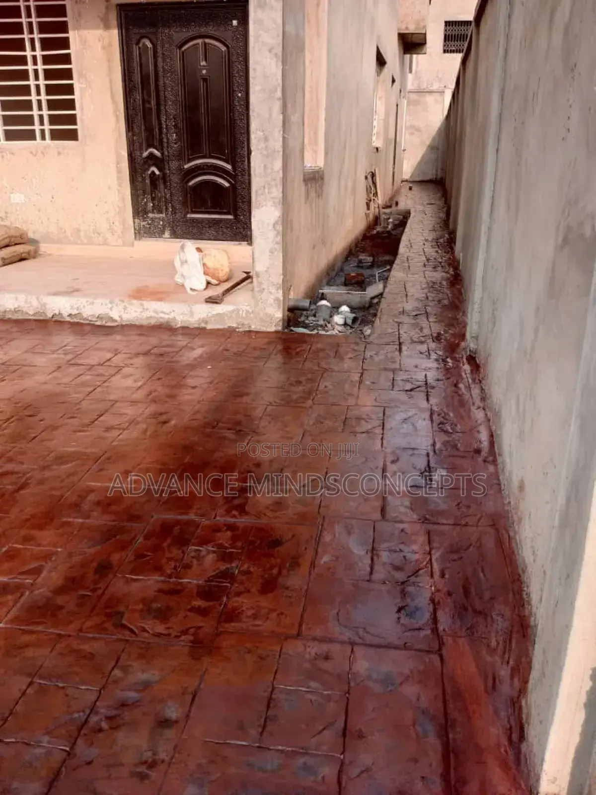 Stamp Decorative Floor Design ( Small Ashlar)
