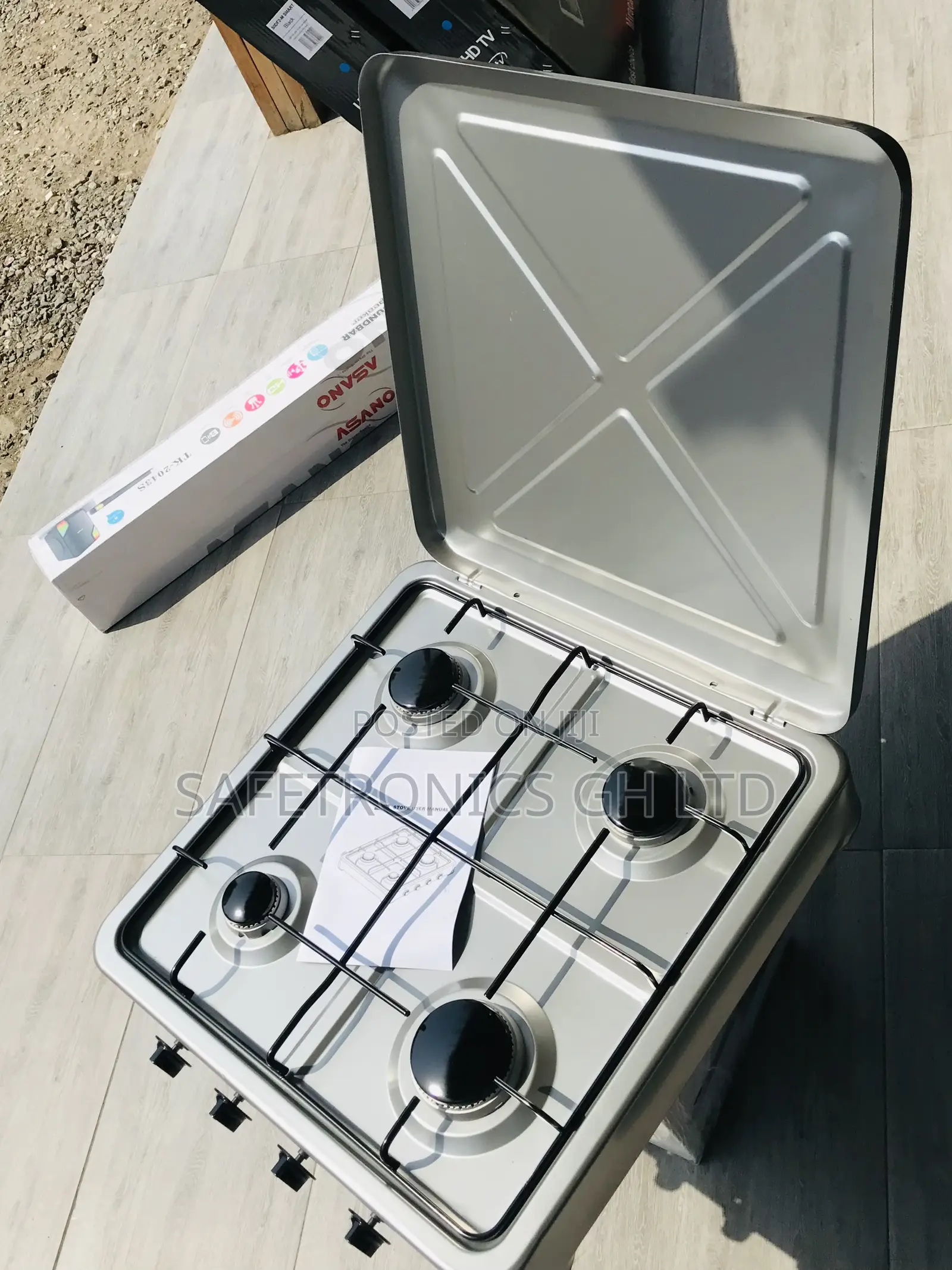 Shop Classic Yucel Gray Tabletop 4 Gas Cooker